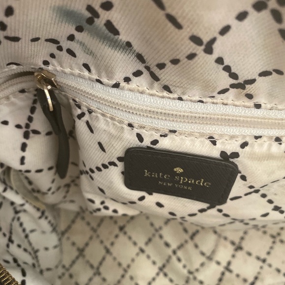 KATE SPADE NY SAFFIANO BLACK LEATHER SATCHEL Crossbody Bag RARE LUX GORG M FLAW - Picture 8 of 12